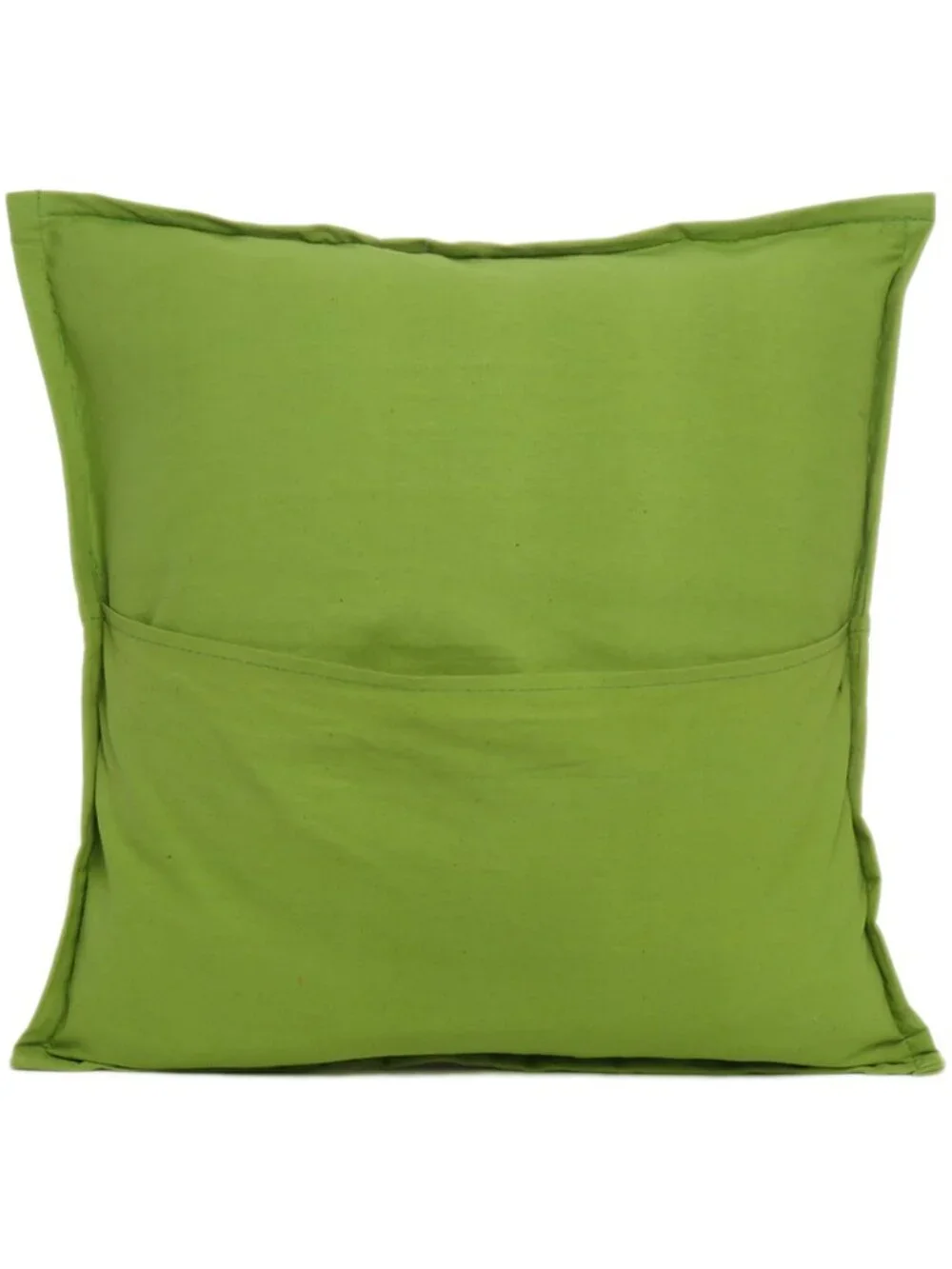 Oussum Cushion Cover Cotton Patchwork Square Green Pillow Case Set Of 1